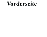 Vorderseite
